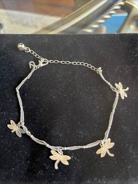 Novica Bali dragonfly charm ankle bracelet